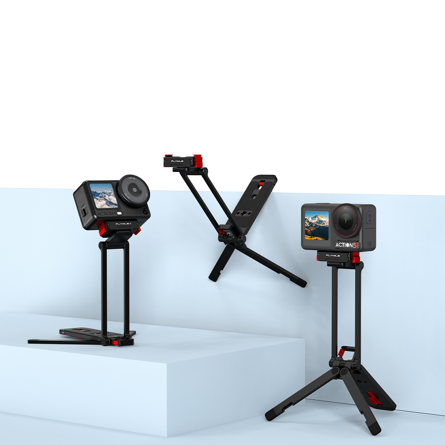 Flymile Rotatable Mantis Magnetic Tripod for DJI Action 6/5 Pro/4 