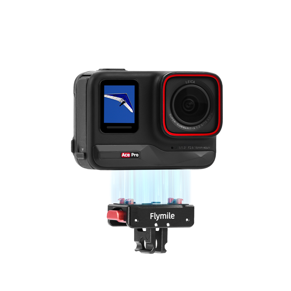 Flymile Magnetic Quick Release Adapter Mount Base for Insta360 X5/Ace Pro 2 