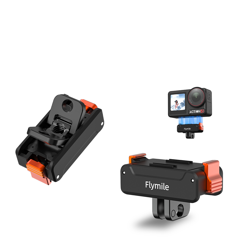 Flymile Magnetic Quick Release Adapter Base for DJI Action 5 Pro/Action 4/3