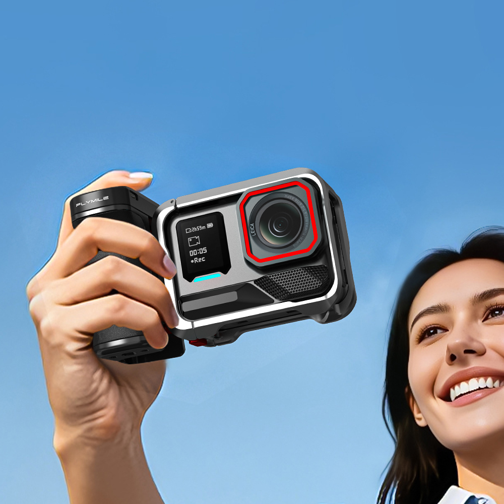 Flymile Camera Bluetooth Remote Control Street Grip Holder for Insta360 Ace Pro 2 