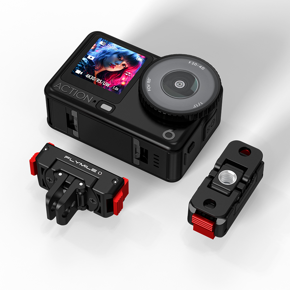 Flymile Rotary Magnetic Adapter for DJI Action 6/OSMO NANO