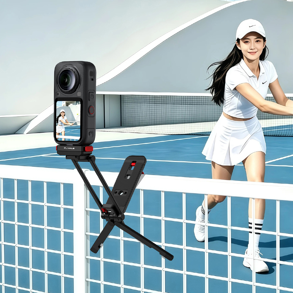Flymile Rotatable Metal Magnetic Tripod for Insta360 X6 X5 Ace Pro 2