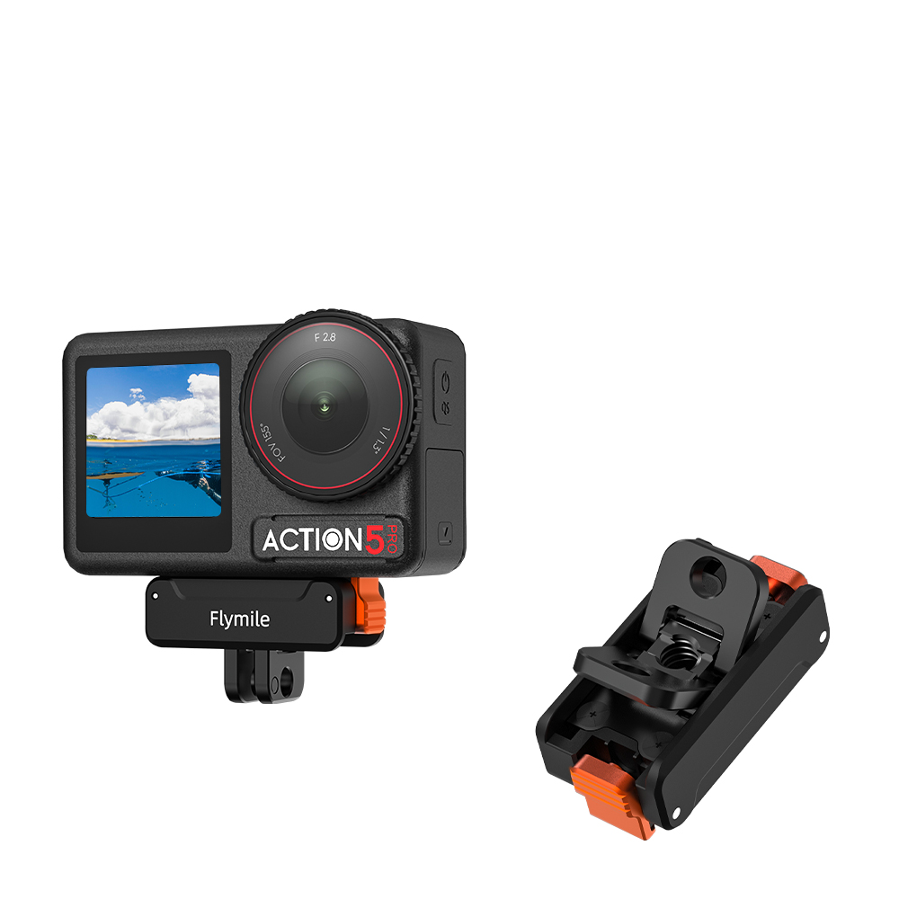 Flymile Magnetic Quick Release Adapter Base for DJI Action 5 Pro/Action 4/3