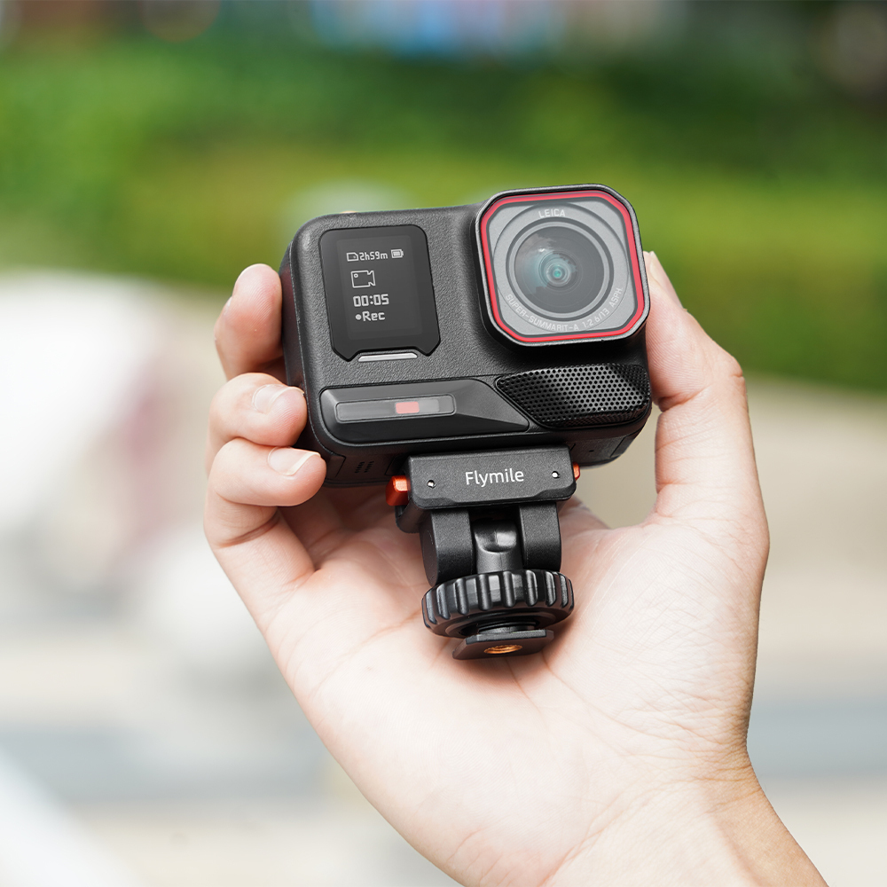 Flymile Magnetic Quick Release Adapter Mount Gimbal Base for Insta360 X5/Ace Pro 2