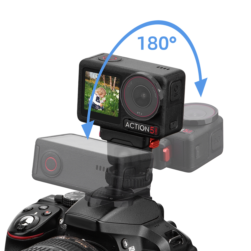 Flymile Cold Shoe Quick Release Base for DJI OSMO Action 5 Pro/4/3