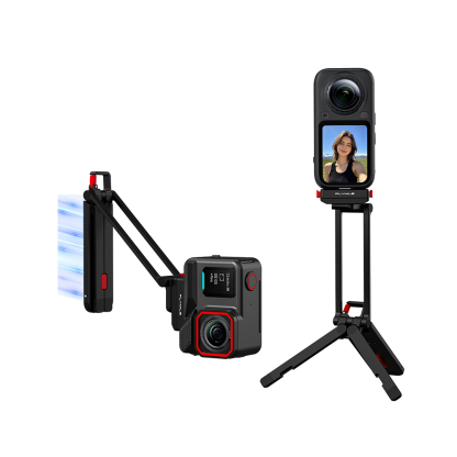 Flymile Rotatable Metal Magnetic Tripod for Insta360 X6 X5 Ace Pro 2