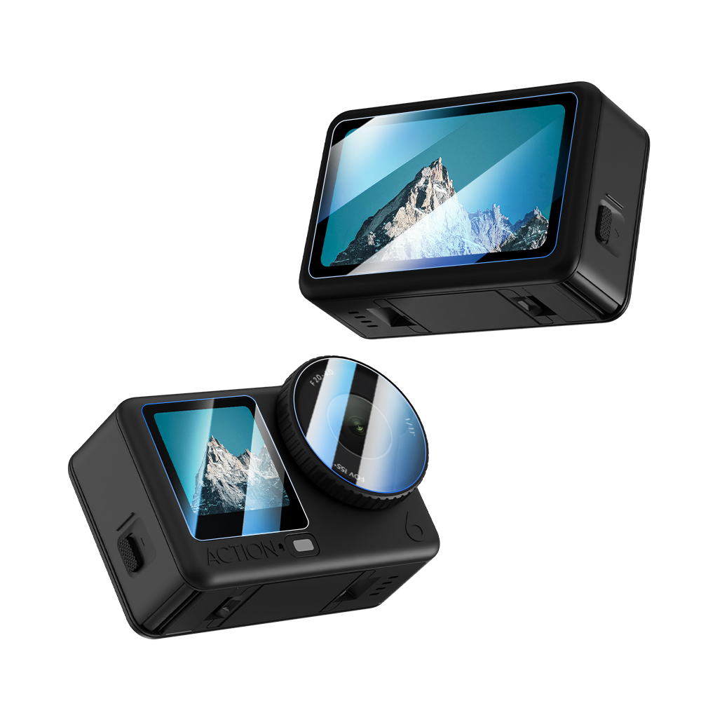 Flymile Tempered Glass Screen Protector Film for DJI OSMO Action 6