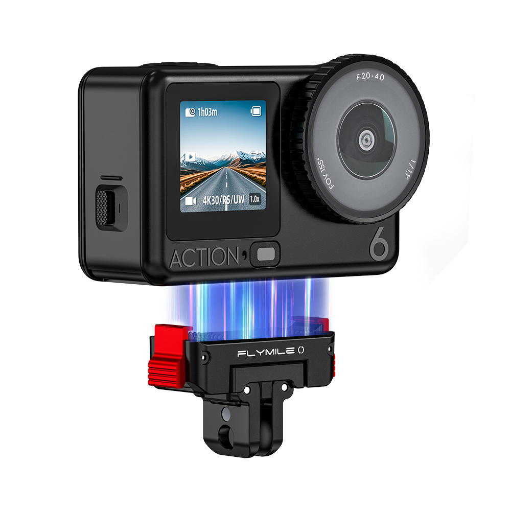 Flymile Rotary Magnetic Adapter for DJI Action 6/OSMO NANO