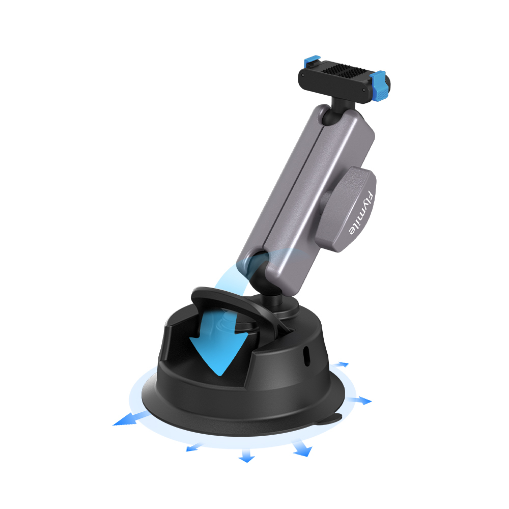 Flymile  Suction Cup Car Holder Mount for DJI Action 6/Nano/Osmo360 II