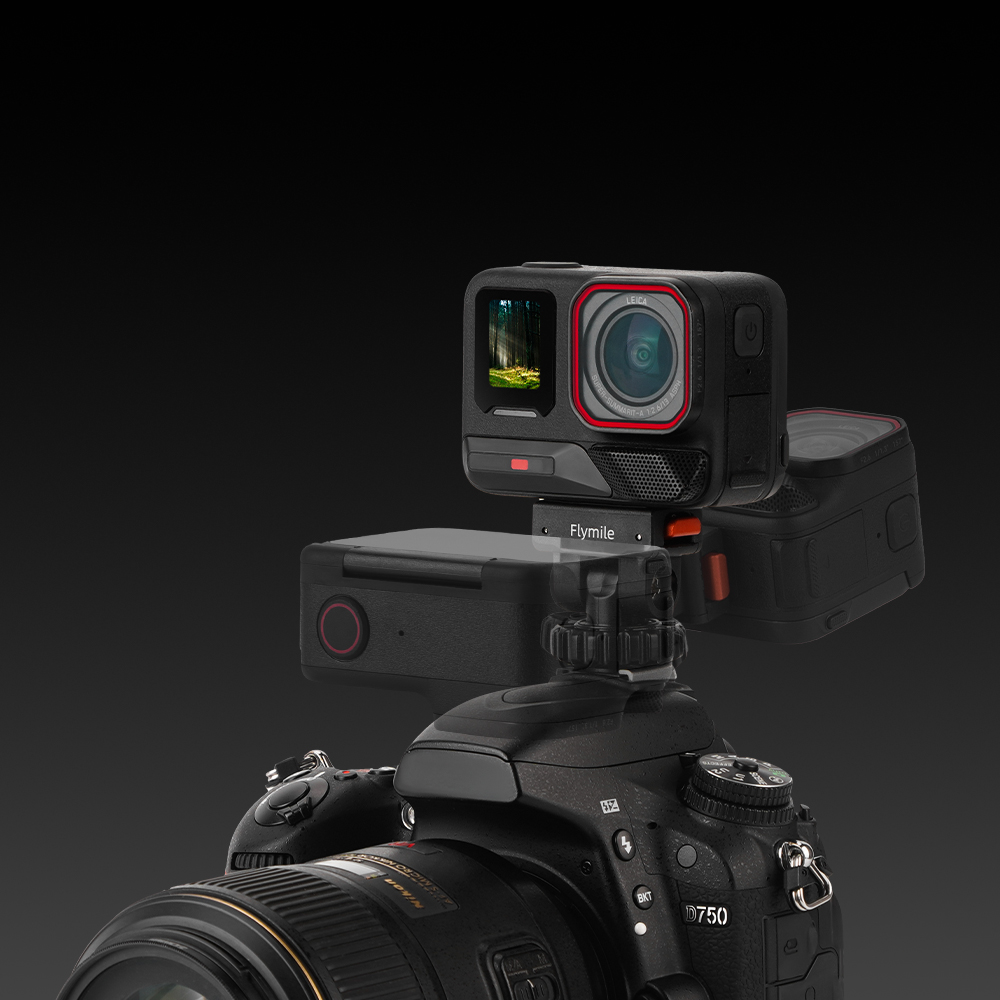 Flymile Magnetic Quick Release Adapter Mount Gimbal Base for Insta360 X5/Ace Pro 2