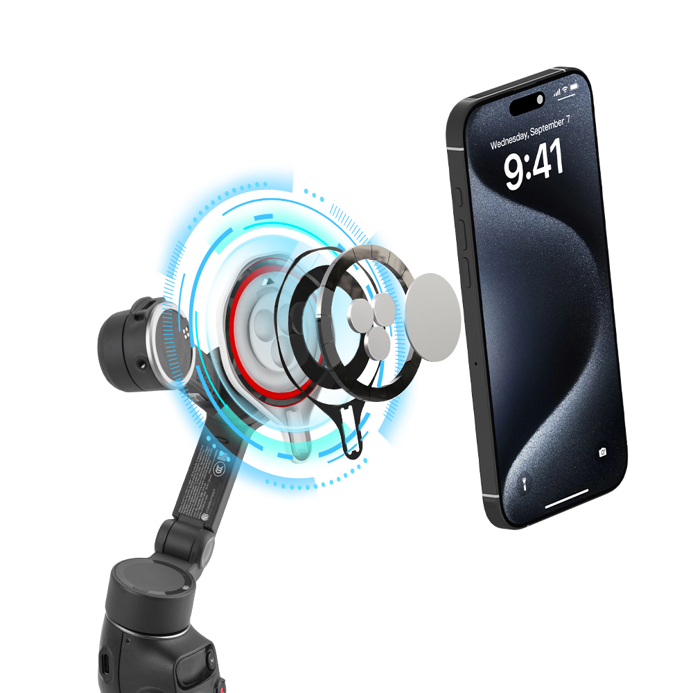 Flymile Magnetic Ring Clamp Holder for DJI OM7P/6