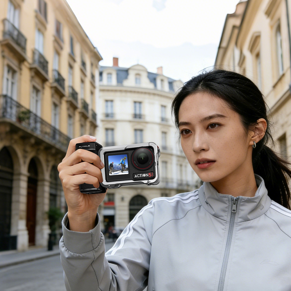 Flymile Bluetooth Remote Control Street Grip Holder for DJI Action 6/5 Pro/4