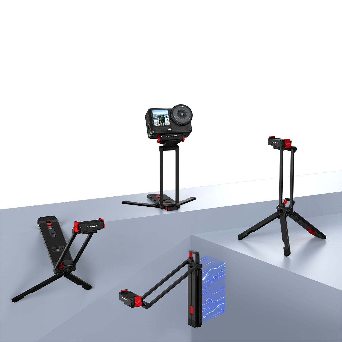Flymile Rotatable Mantis Magnetic Tripod for DJI Action 6/5 Pro/4 