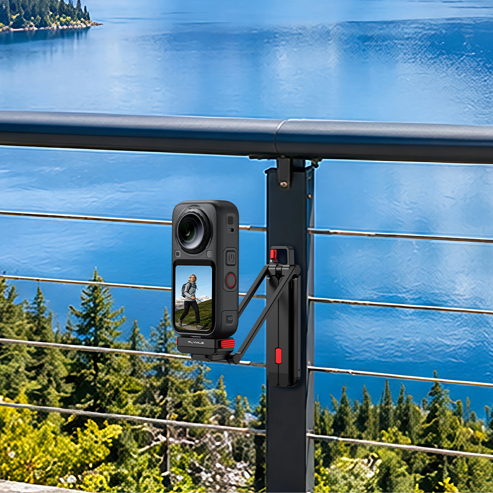 Flymile Rotatable Metal Magnetic Tripod for Insta360 X6 X5 Ace Pro 2