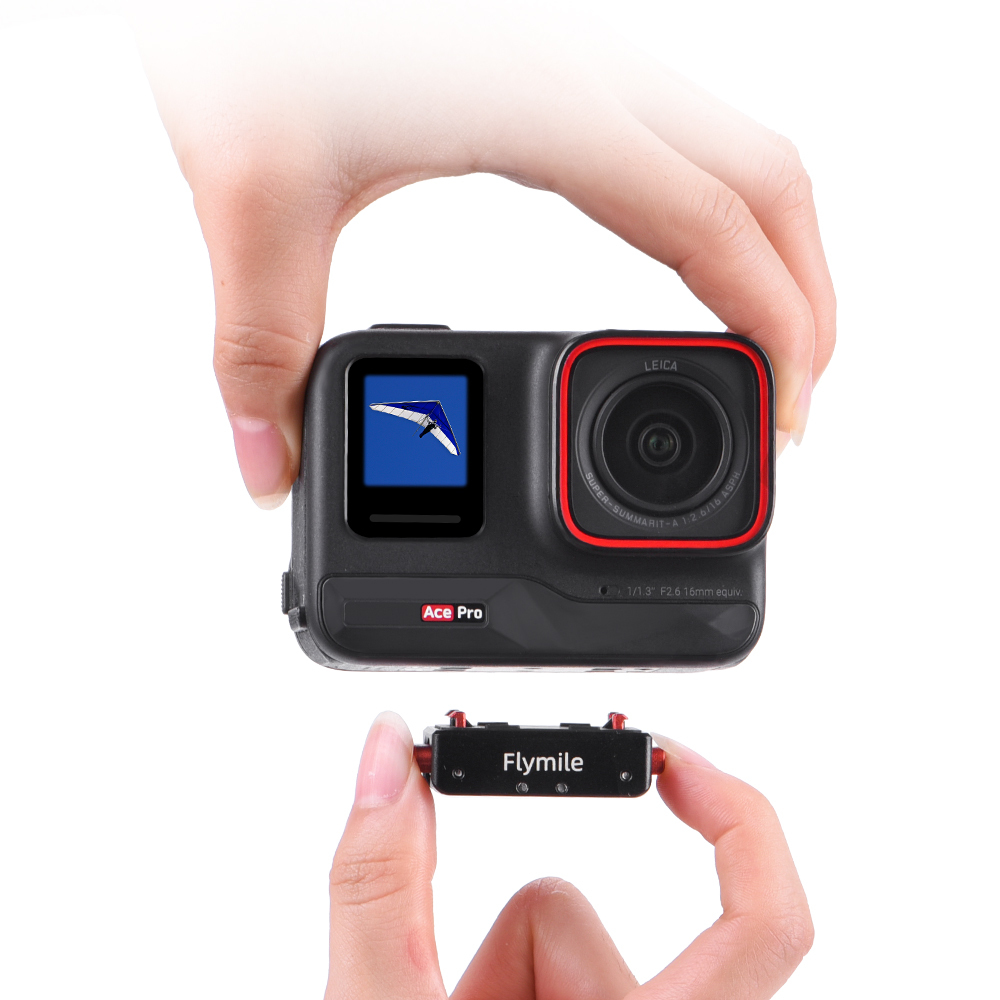 Flymile Magnetic Quick Release Adapter Mount Base for Insta360 X5/Ace Pro 2 