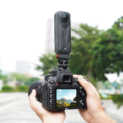 Flymile Magnetic Quick Release Adapter Mount Gimbal Base for Insta360 X5/Ace Pro 2