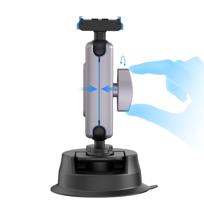 Flymile  Suction Cup Car Holder Mount for DJI Action 6/Nano/Osmo360 II