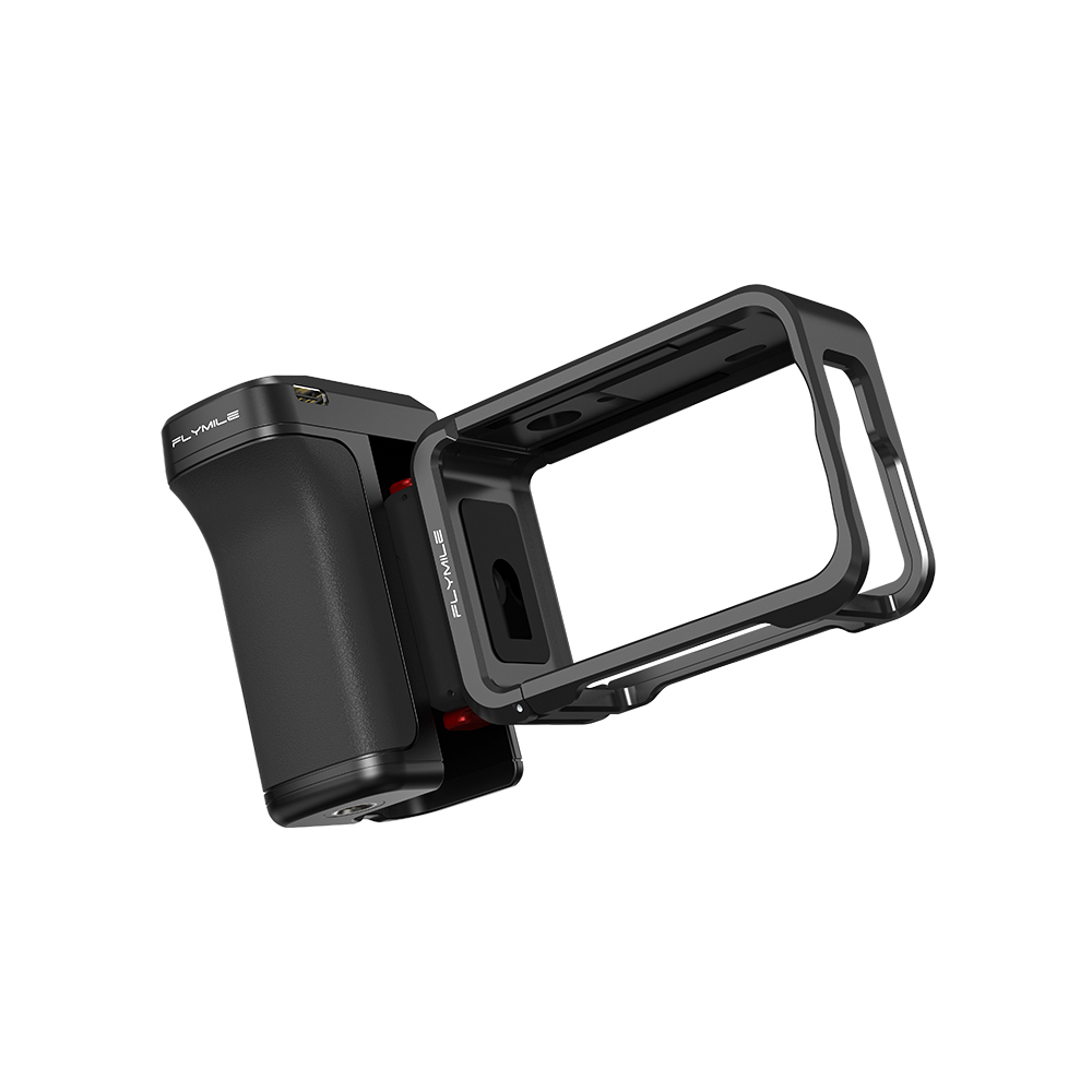 Flymile Handle Grip with Bluetooth Shutter Button for DJI Action 6/5 Pro/Insta360 Ace Pro