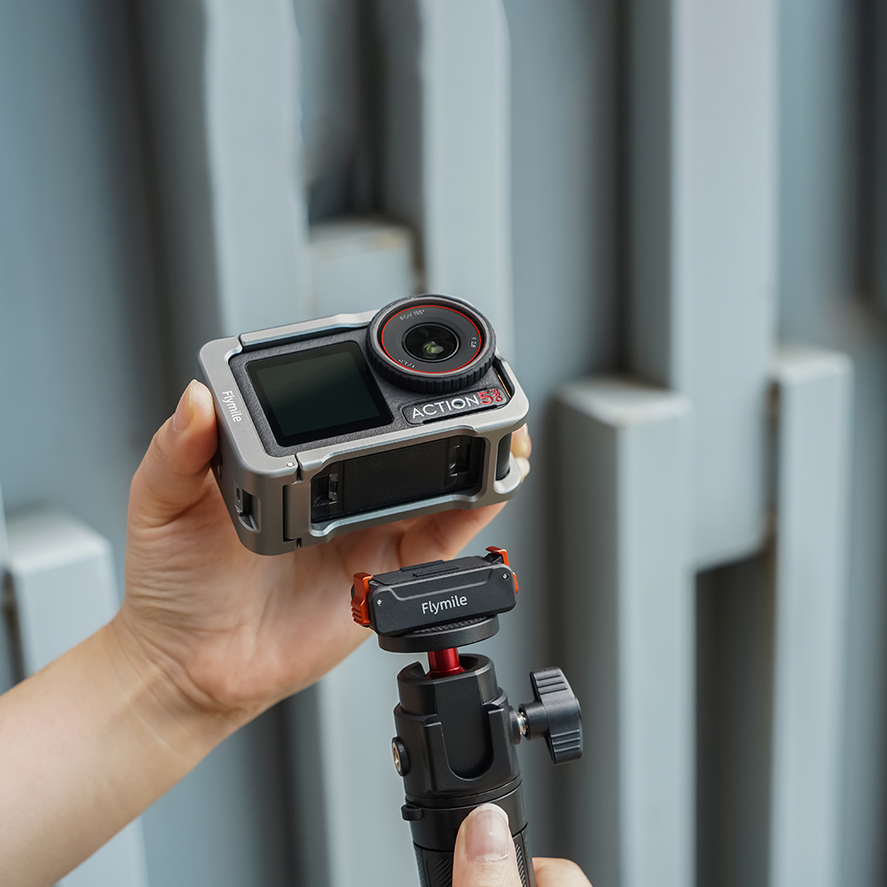 Flymile Magnetic Quick Release Adapter Base for DJI Action 5 Pro/Action 4/3