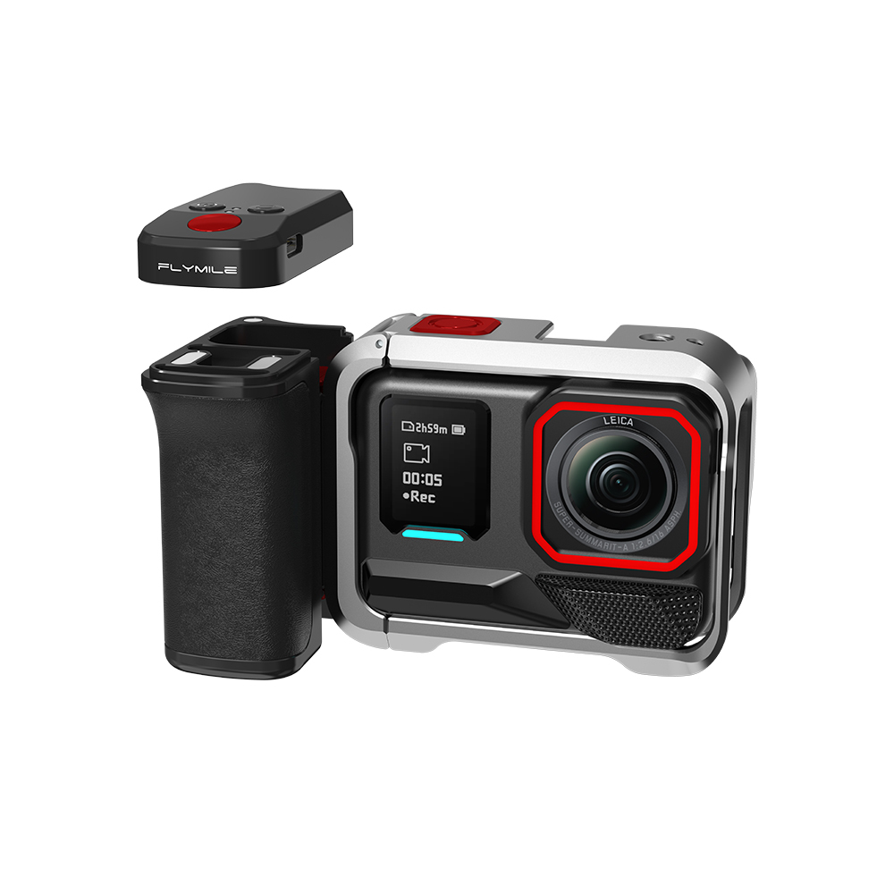 Flymile Camera Bluetooth Remote Control Street Grip Holder for Insta360 Ace Pro 2 