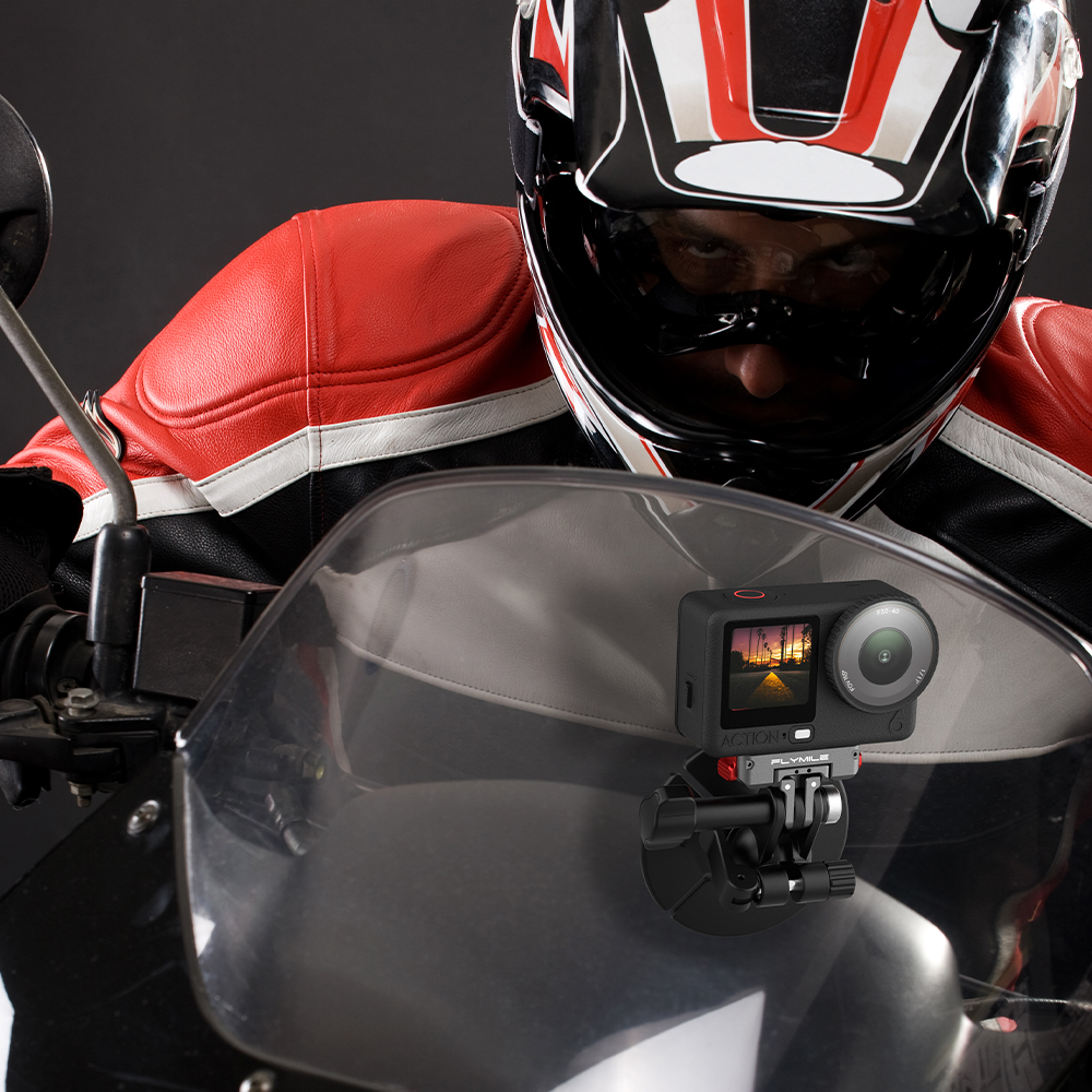 Flymile Adhesive Flexible Mount for Insta360/DJI / Gopro Action Camera Accessories