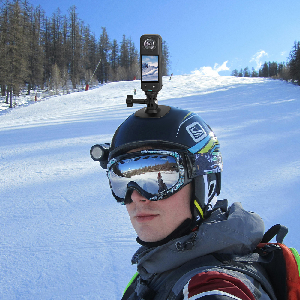 Flymile Universal Flexible Helmet Mount for Insta360 X5/Action 6