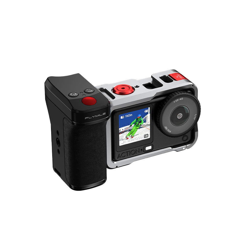 Flymile Bluetooth Remote Control Street Grip Holder for DJI Action 6/5 Pro/4