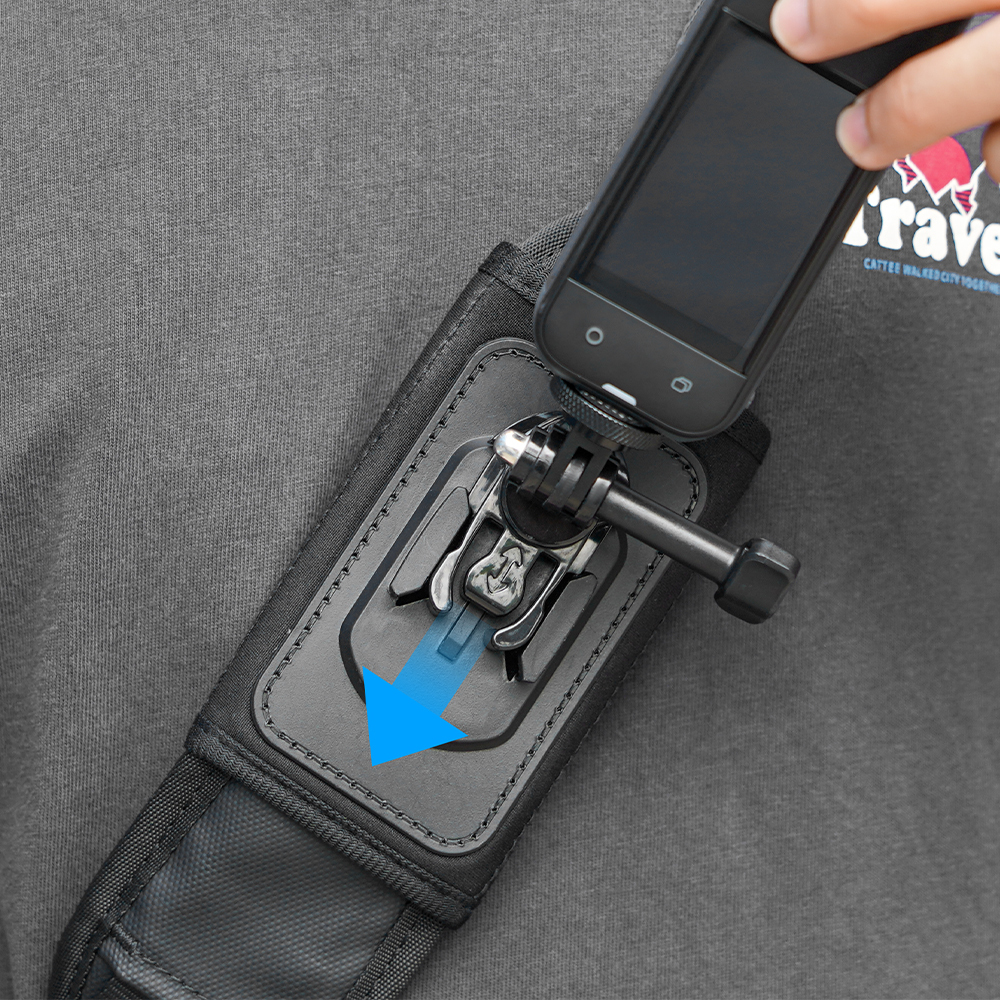 Flymile Backpack Clip Clamp for DJI Action 6/Pocket 3