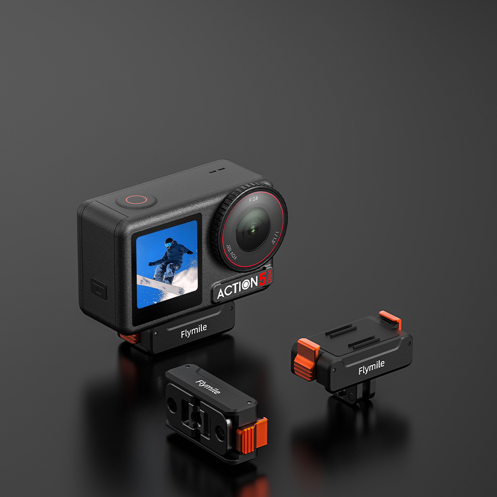 Flymile Magnetic Quick Release Adapter Base for DJI Action 5 Pro/Action 4/3