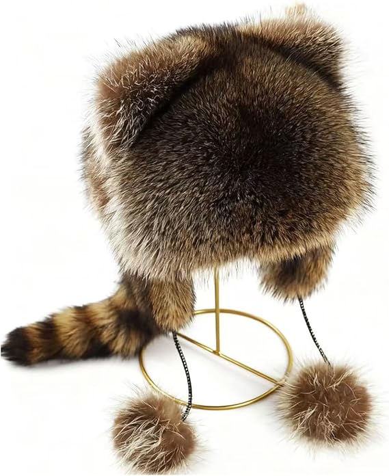 ❄️Téli aranyos mosómedve plüss sapkák