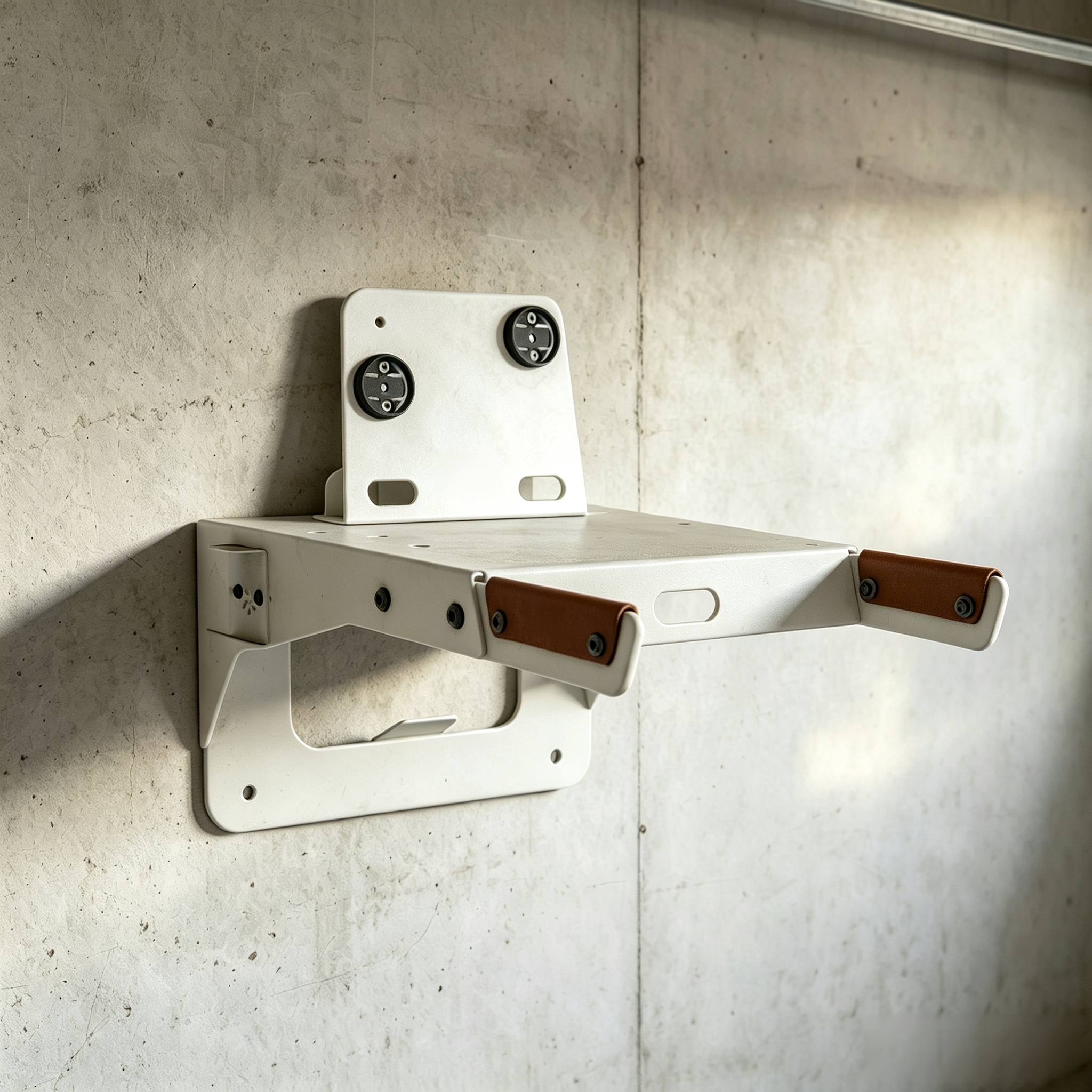 Adjustable wall-mounted bike rack