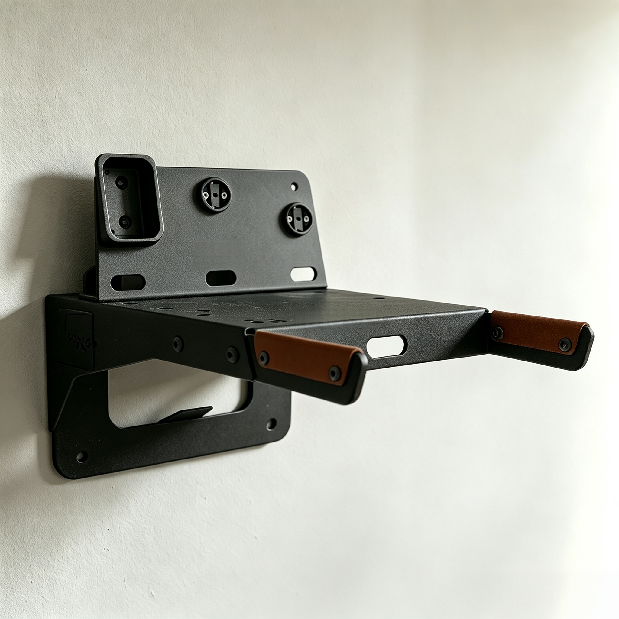 Adjustable wall-mounted bike rack