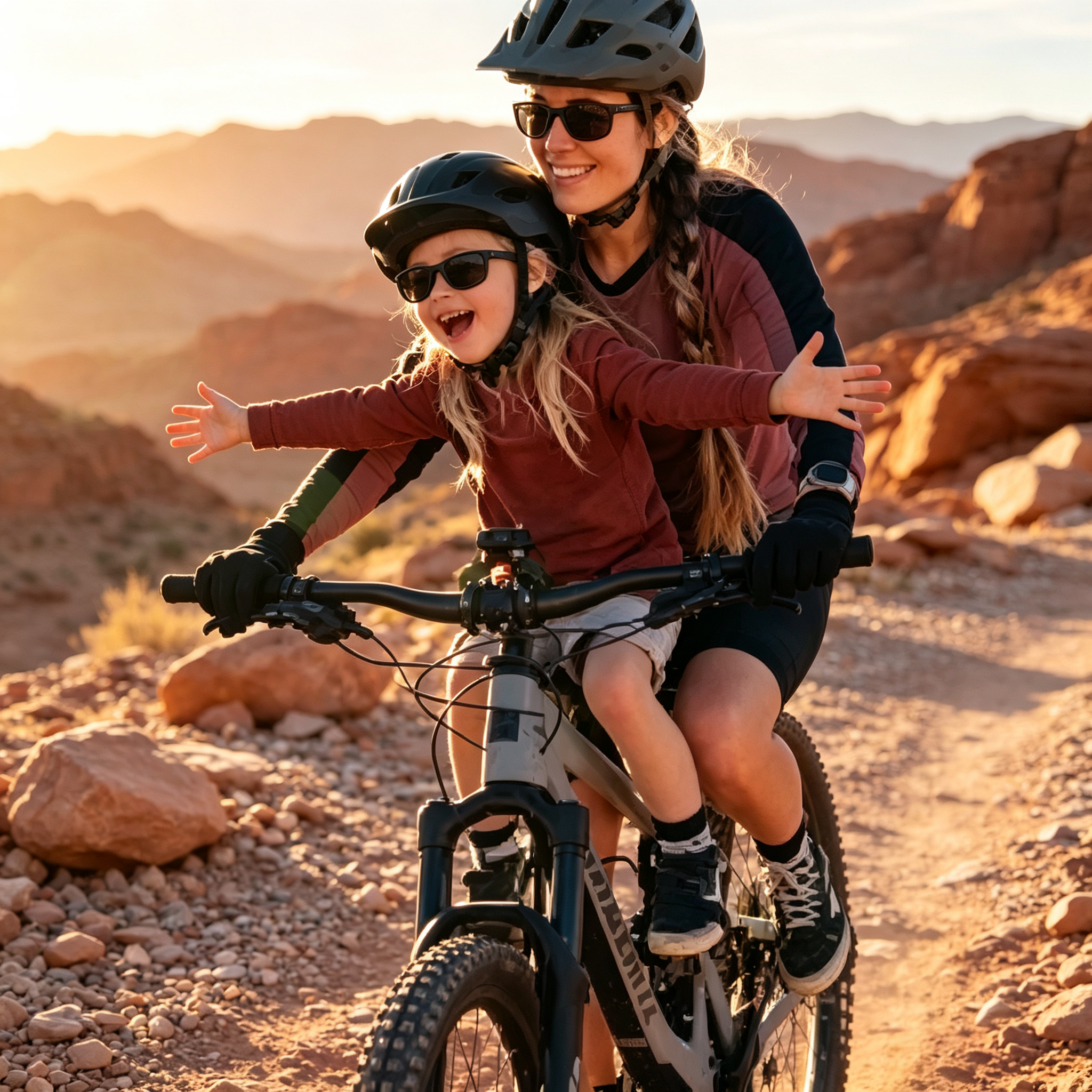 Mountain bike safety seat