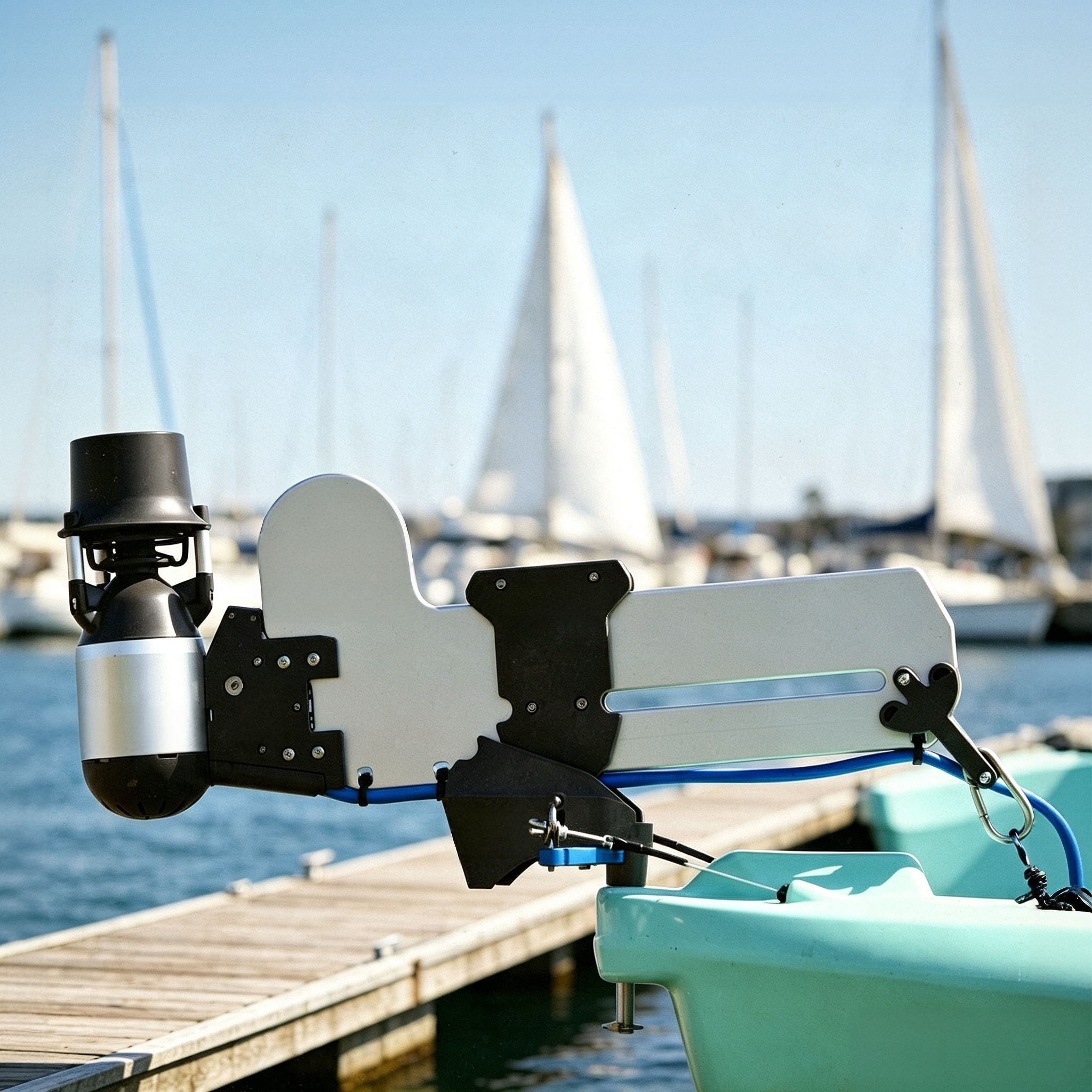 Electric kayak rudder