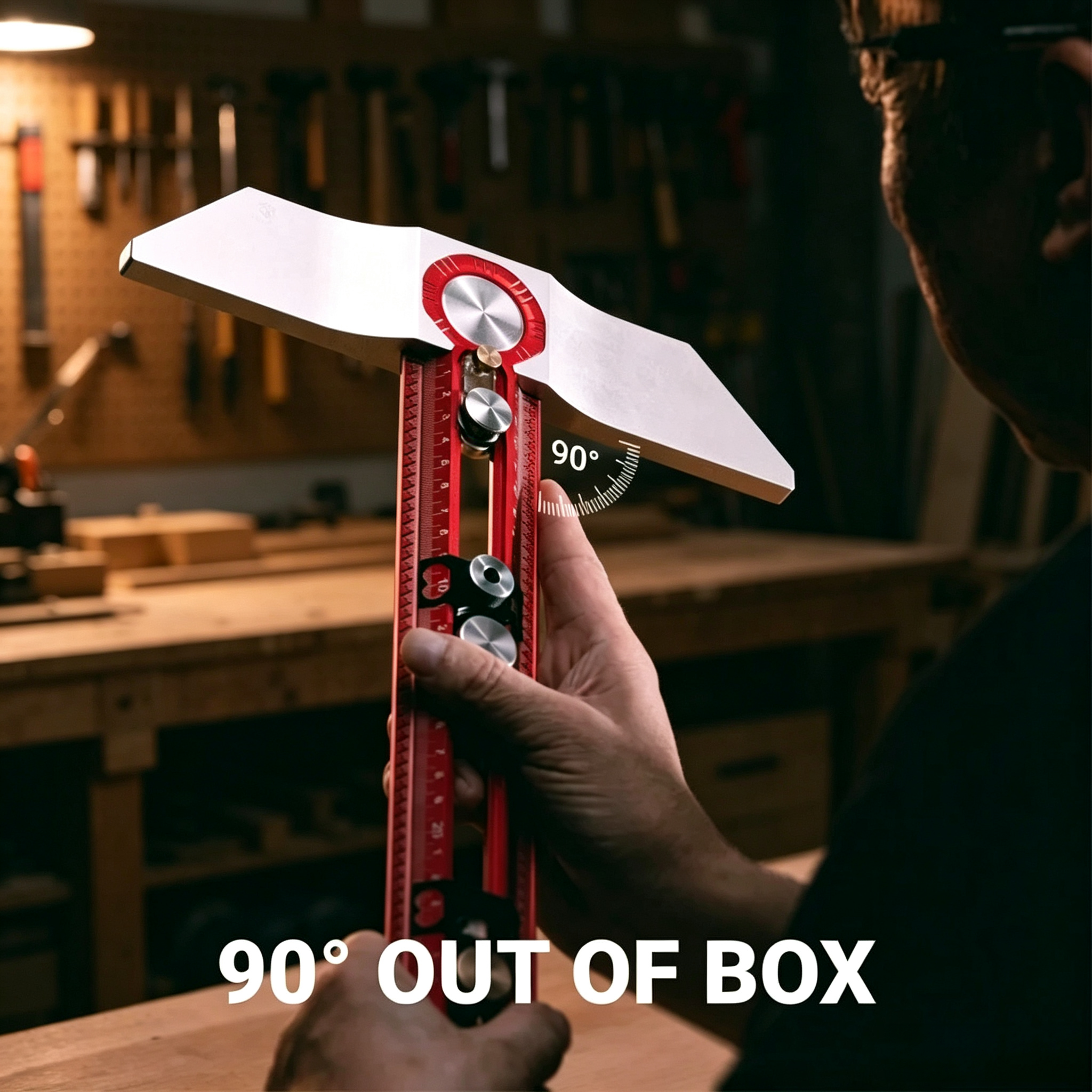 Precision Woodworking Scriber – T‑Square Layout Tool for Accurate Marking & Drilling 📐✨