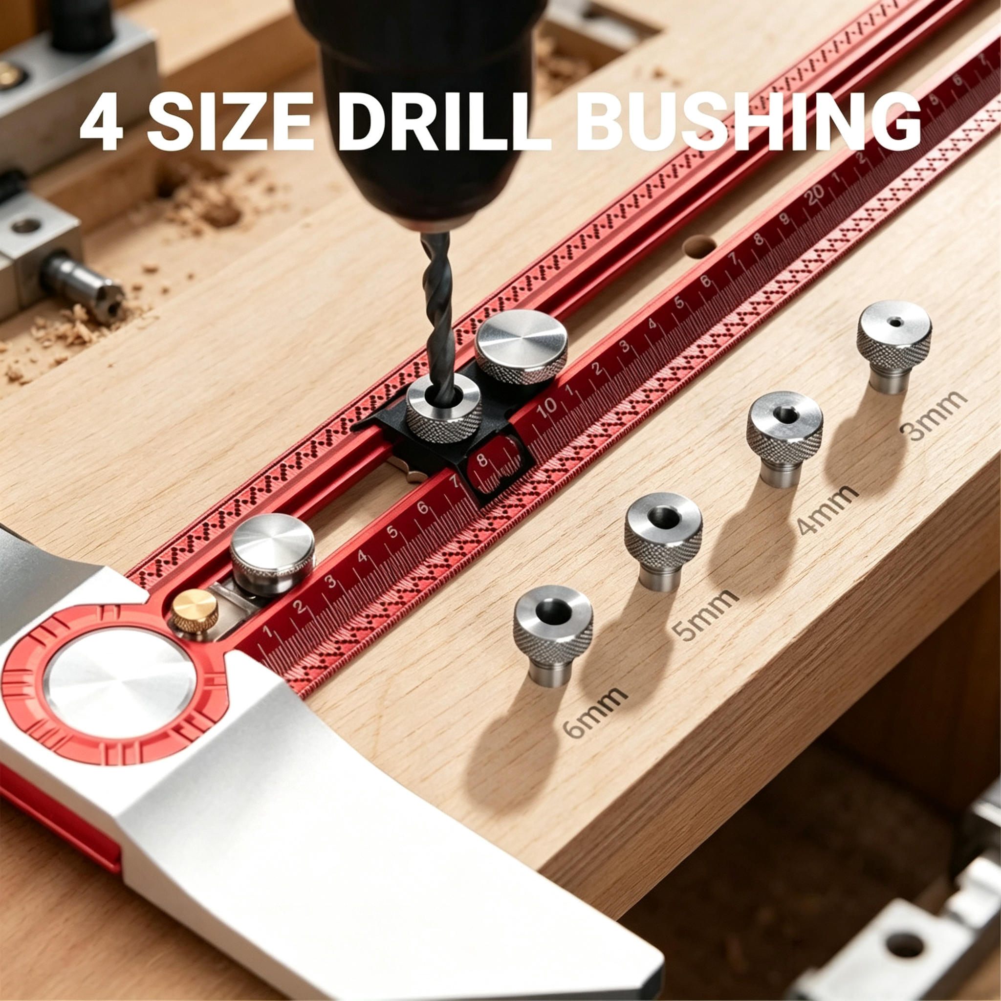 Precision Woodworking Scriber – T‑Square Layout Tool for Accurate Marking & Drilling 📐✨