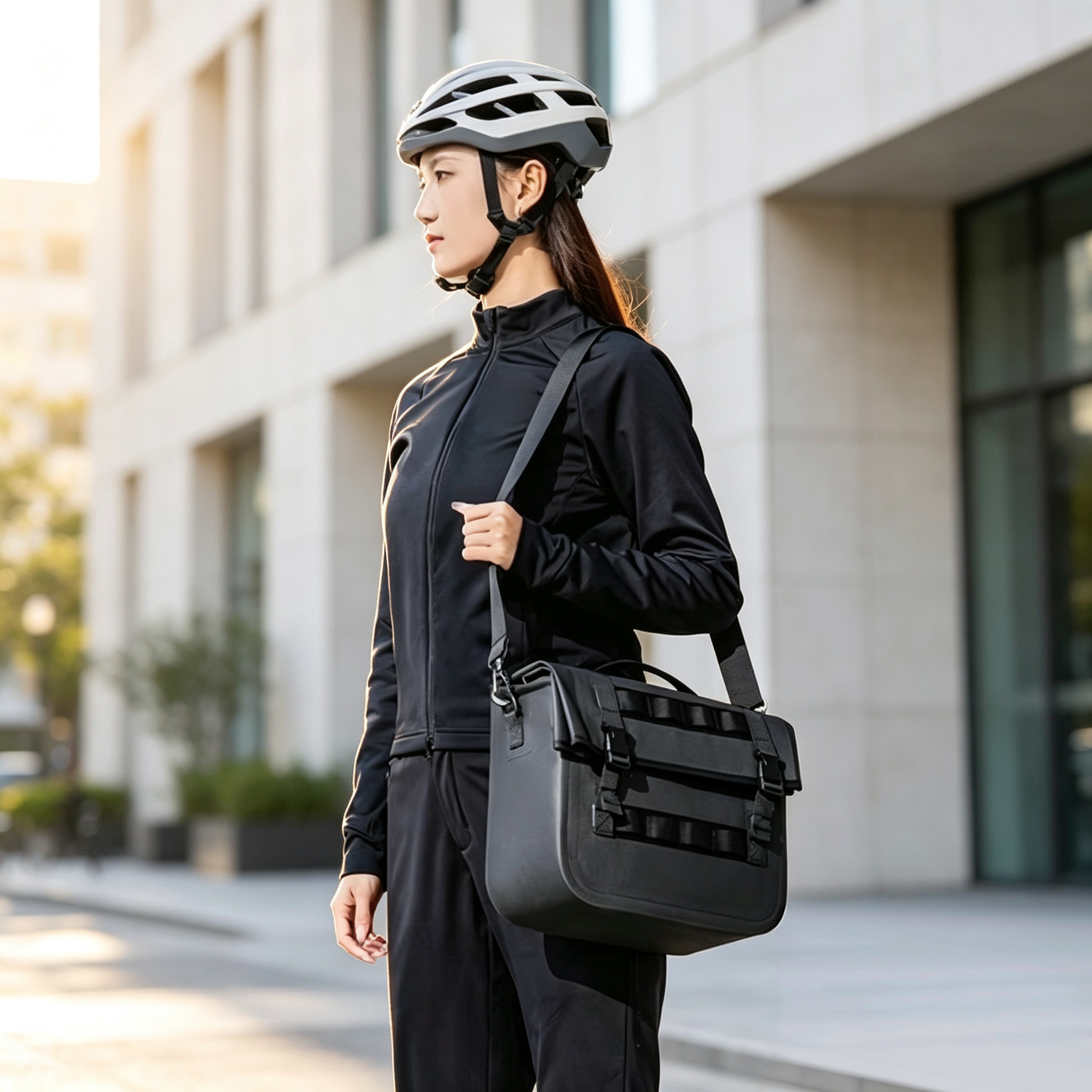 Expandable Waterproof Bike Pannier – 9L to 15L Rear Rack Bag with Shoulder Strap 🚴🎒🌧️