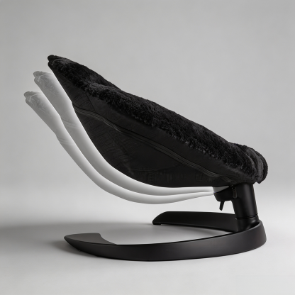 Elevated Pet Bed & Swaying Lounger – Gentle 2-Minute Motion, 3 Recline Positions, Removable Washable Cover