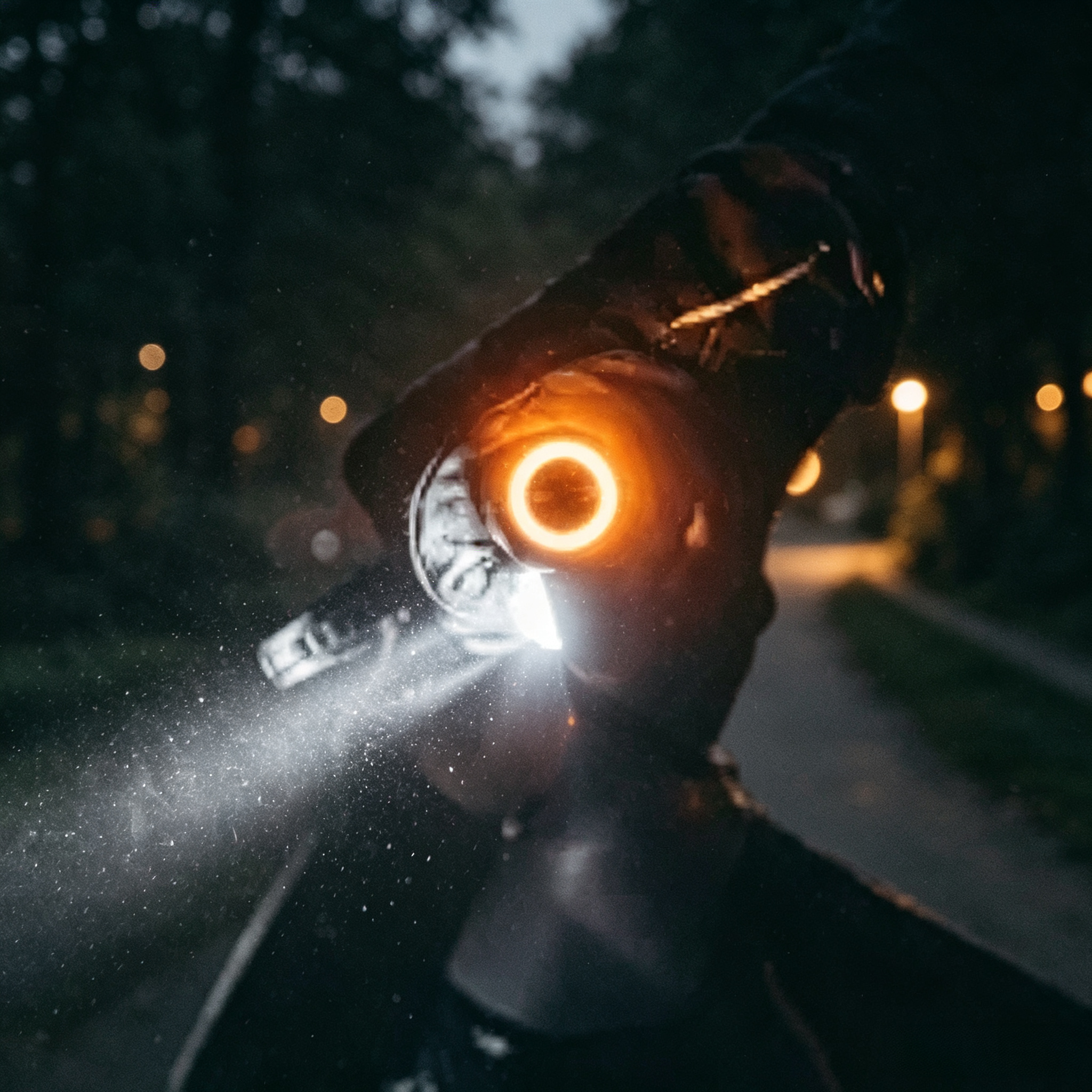 Bicycle Safety Light System, 360° Rechargeable Cycling Light with Turn Signal Side Visibility