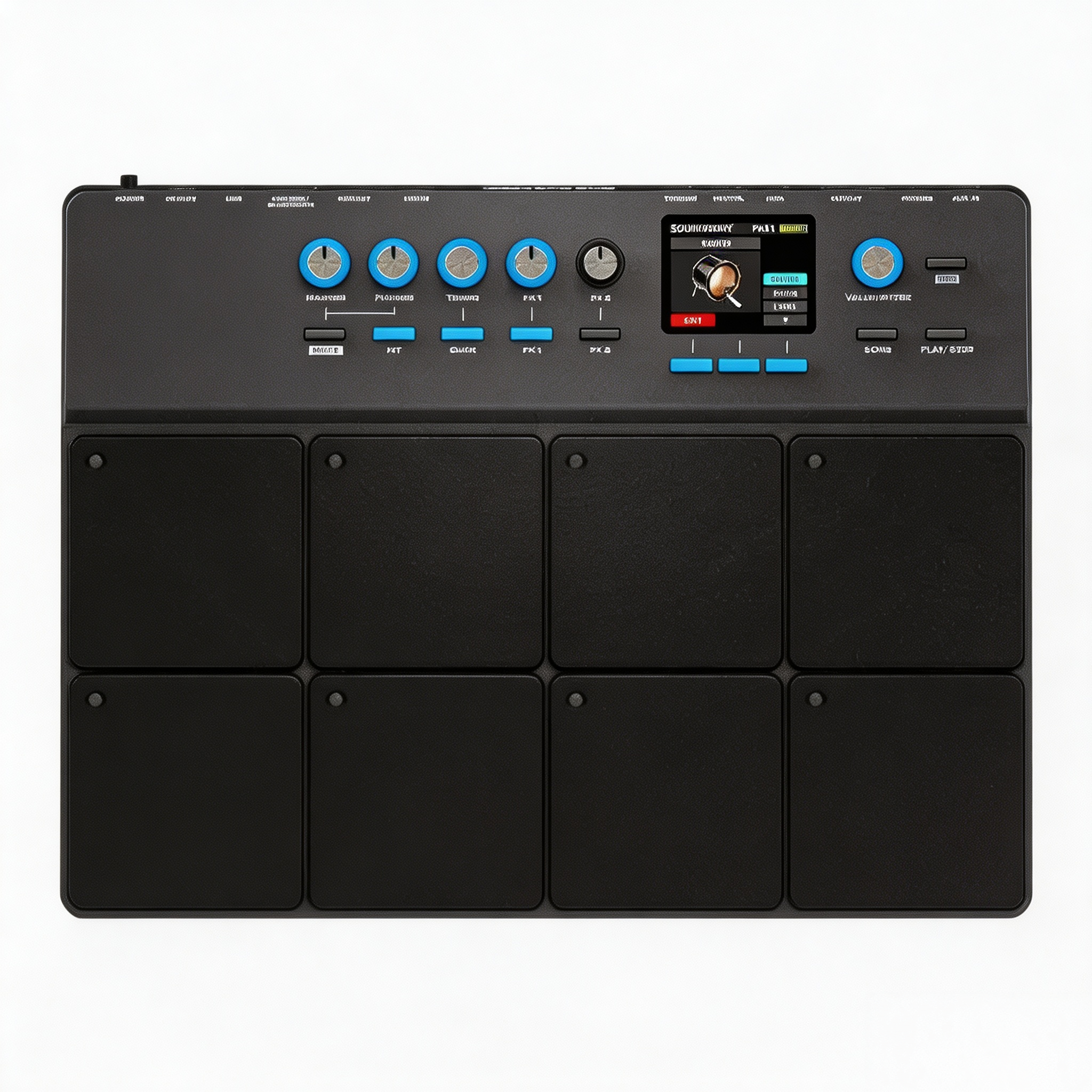 Digital Percussion Pad – 8-Pad Electronic Drum Controller with WAV Import
