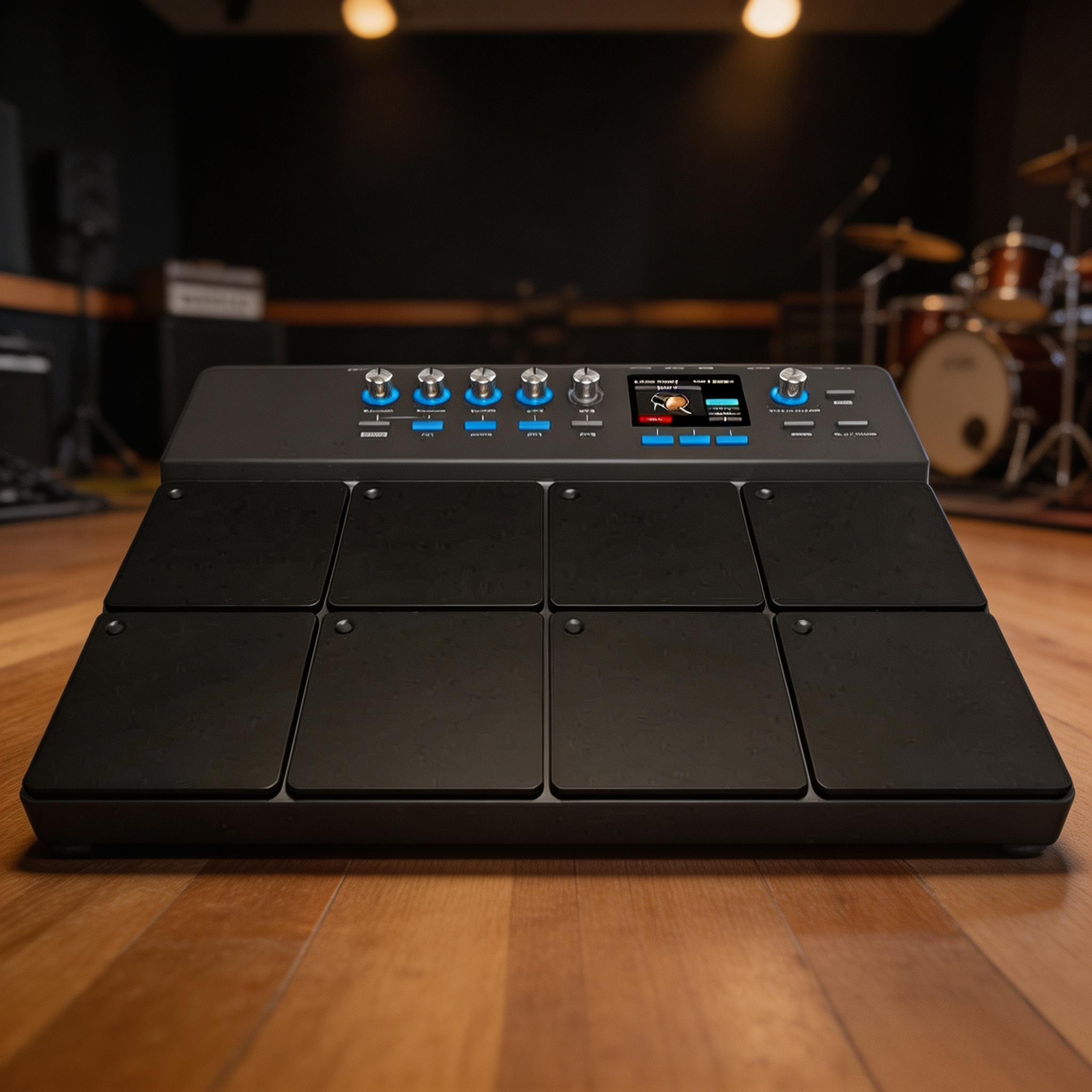 Digital Percussion Pad – 8-Pad Electronic Drum Controller with WAV Import