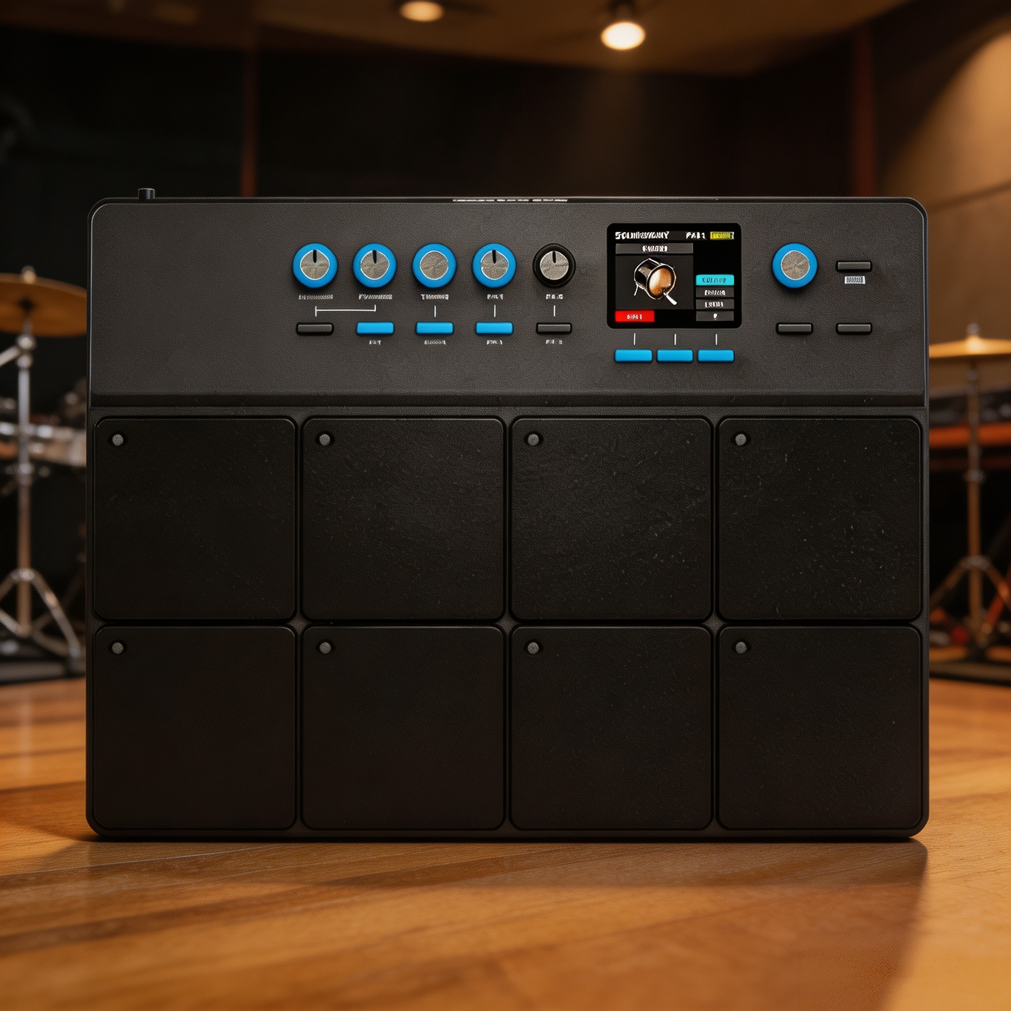 Digital Percussion Pad – 8-Pad Electronic Drum Controller with WAV Import