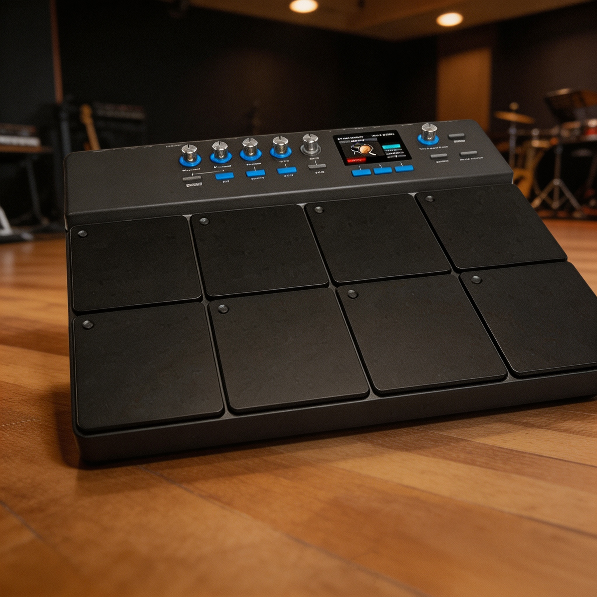 Digital Percussion Pad – 8-Pad Electronic Drum Controller with WAV Import