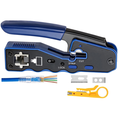 Network cable tester crimping tool kit