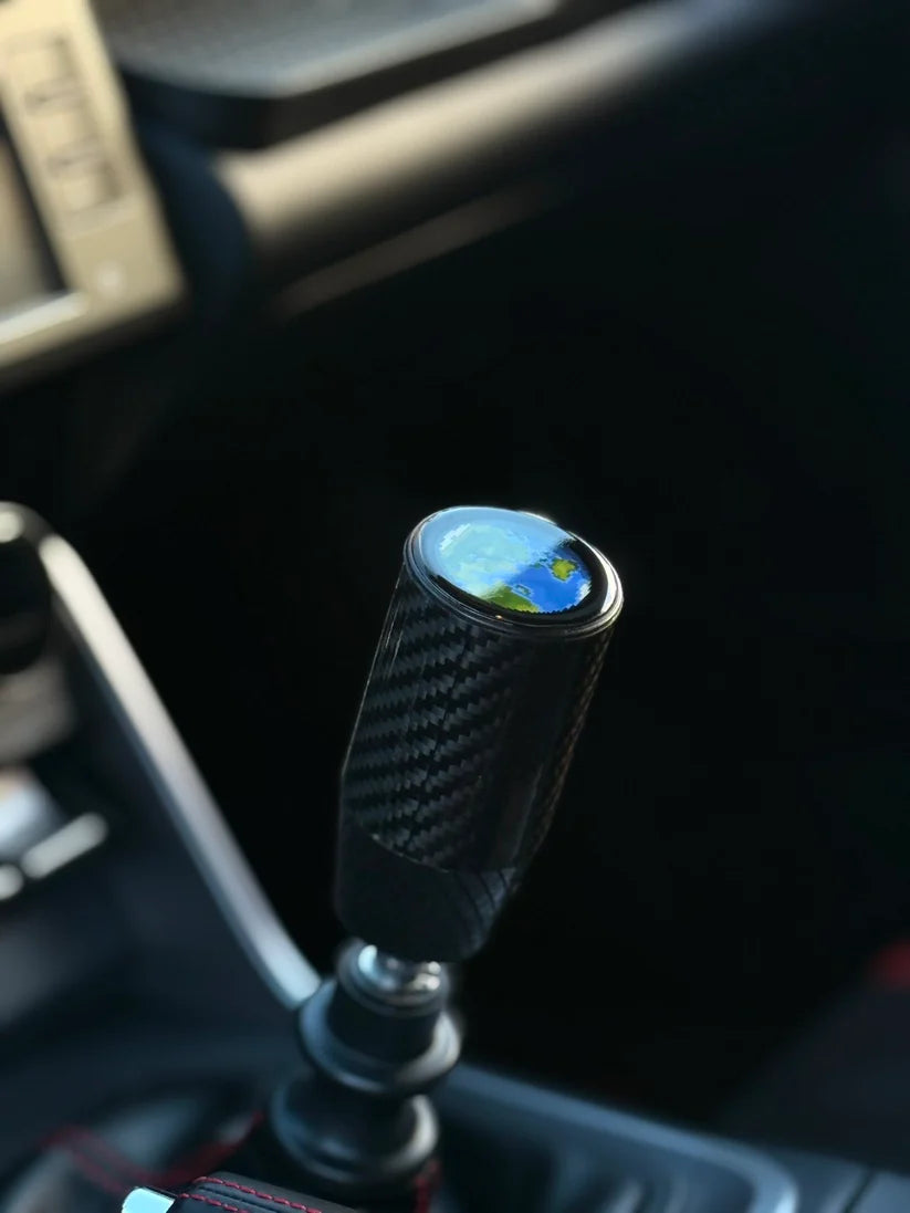 Carbon fiber OLED car gear shift knob