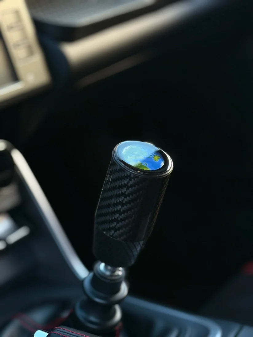 Carbon fiber OLED car gear shift knob