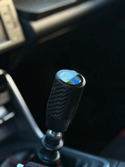 Carbon fiber OLED car gear shift knob