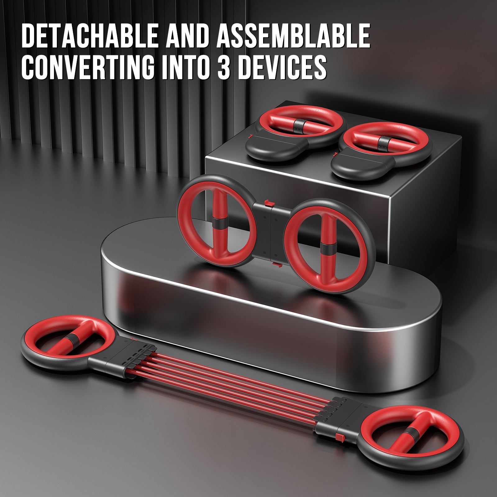 3-in-1 Adjustable Arm Trainer & Chest Expander – Speed, Isolation & Resistance Modes