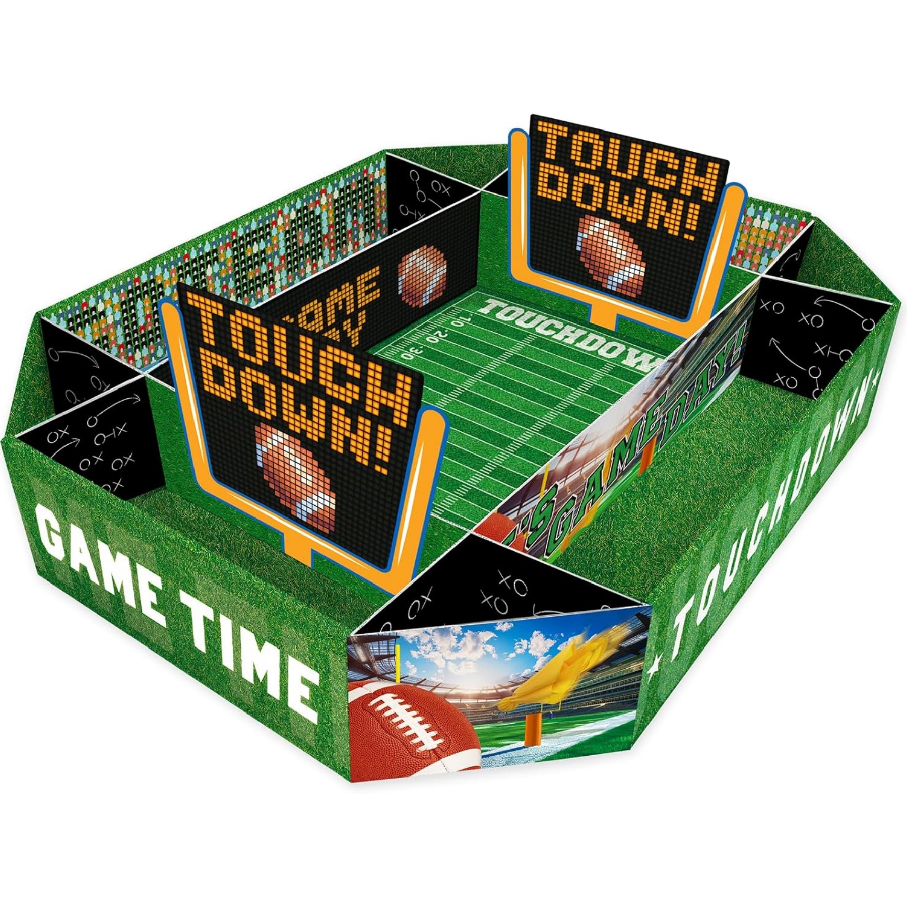 All-in-One Football Snack Stadium | Ultimate Game Day Serving Tray Set 🏈🎉