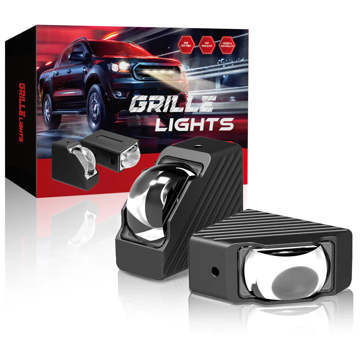 Mini grille 45-degree angle lights